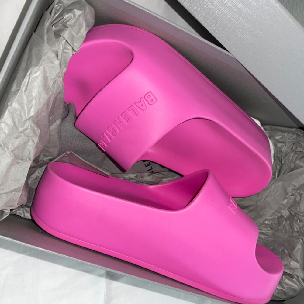 Brand New Balenciaga Platform Slides - Picture 3 of 3